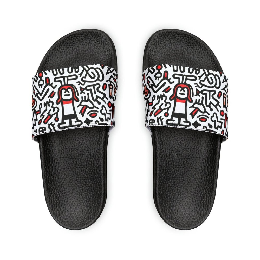 Modern Style Sandals, Fancy Sandal, Gift for Her, Funky Shoes, Women's PU Slide